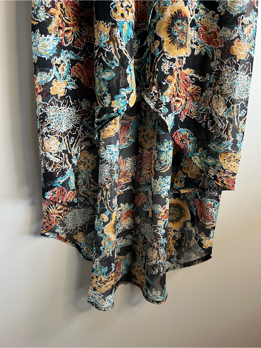 5/$20 Kismet Hi Low Floral Maxi Dress XS Black Lace Boho Festival Wedding Guest - Picture 5 of 12